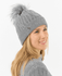 PURE GOLF Margot Waterproof Lined Bobble Hat Charcoal Grey