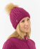 PURE GOLF Margot Waterproof Lined Bobble Hat Plum