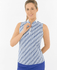PURE GOLF Felicity Sleeveless Polo 030 Tidal Wave