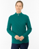 PURE GOLF Sorrell Margot Knit Quarter Zip Lined Jumper 506 Deep Teal