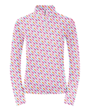 PURE GOLF Serenity Long Sleeve Polo 441 Fairway Fizz