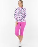 PURE GOLF Serenity Long Sleeve Polo 441 Portrait of Paradise