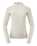 PURE GOLF Iris Super Soft Quarter Zip Winter Polo 007 Oyster