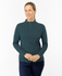 PURE GOLF Iris Super Soft Quarter Zip Winter Polo 007 Teal Ink