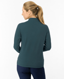 PURE GOLF Iris Super Soft Quarter Zip Winter Polo 007 Teal Ink
