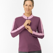 PURE GOLF Jane Long Sleeve Mid Layer 041 Deep Sugar Plum - S / Deep Sugar Plum