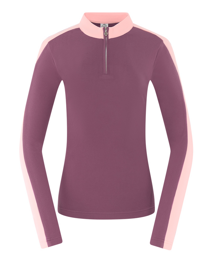 PURE GOLF Jane Long Sleeve Mid Layer 041 Deep Sugar Plum