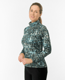 PURE GOLF Amy Roll Neck Top 101 Gilded Aspen