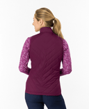 PURE GOLF Josie Stretch Panel Vest 413 Morello Cherry