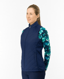 PURE GOLF Josie Stretch Panel Vest 413 Navy