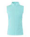 PURE GOLF Josie Stretch Panel Vest 413 Retro Blue