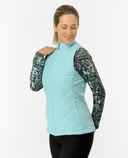 PURE GOLF Josie Stretch Panel Vest 413 Retro Blue