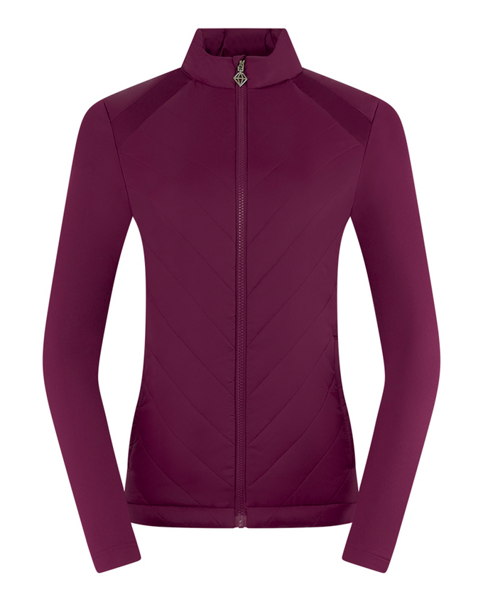 PURE GOLF Jessica Hybrid Jacket 417 Morello Cherry