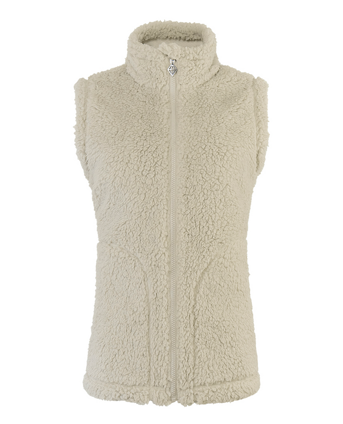 PURE GOLF Dolly Fleece Vest 422 Oyster