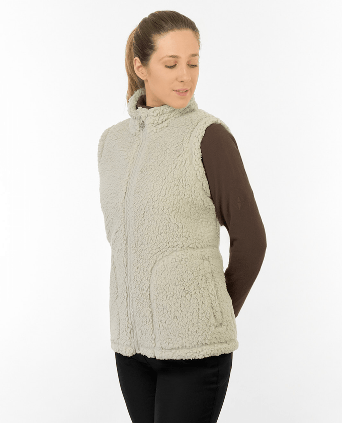 PURE GOLF Dolly Fleece Vest 422 Oyster