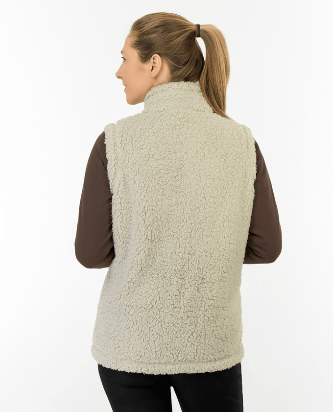 PURE GOLF Dolly Fleece Vest 422 Oyster