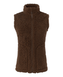PURE GOLF Dolly Fleece Vest 422 Cocoa Powder