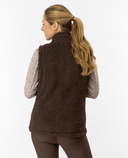PURE GOLF Dolly Fleece Vest 422 Cocoa Powder