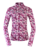 PURE GOLF Arusha Mid Layer 441 Berry Bokeh