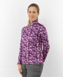 PURE GOLF Arusha Mid Layer 441 Berry Bokeh