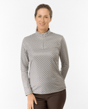 PURE GOLF Arusha Mid Layer 441 Espresso Martee-Ni