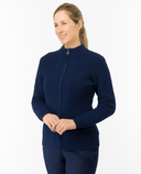 PURE GOLF Sophia Elena Knit Lined Cardigan 510 Navy