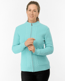 PURE GOLF Sophia Elena Knit Lined Cardigan 510 Retro Blue