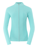 PURE GOLF Sophia Elena Knit Lined Cardigan 510 Retro Blue
