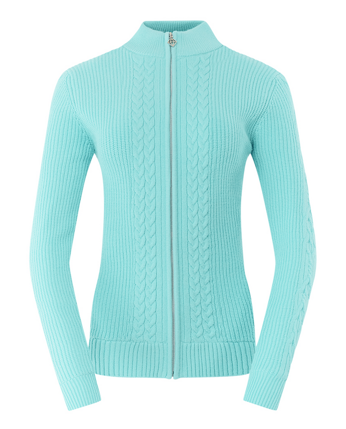 PURE GOLF Sophia Elena Knit Lined Cardigan 510 Retro Blue