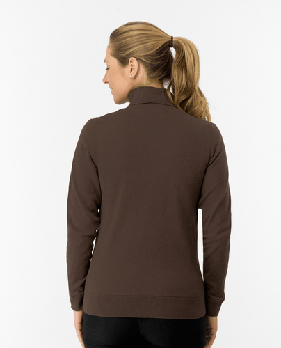 PURE GOLF Sarah Roll Neck With Faux Fur Lining 521 Cocoa Powder