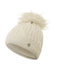 PURE GOLF Greta Margot Knit Waterproof Lined Bobble Hat 607 Oyster