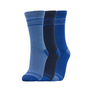 PURE GOLF 3 Pack Tricia Crew Winter Socks Navy - One Size / Navy