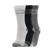 PURE GOLF 3 Pack Tricia Crew Winter Socks Black - One Size / Black