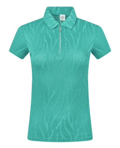 PURE GOLF Freya Short Sleeve Polo 077 Ocean Blue