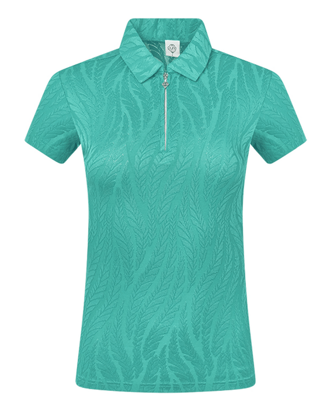 PURE GOLF Freya Short Sleeve Polo 077 Ocean Blue