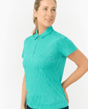 PURE GOLF Freya Short Sleeve Polo 077 Ocean Blue