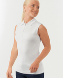 PURE GOLF Thrive2 Sleeveless Polo 056 White
