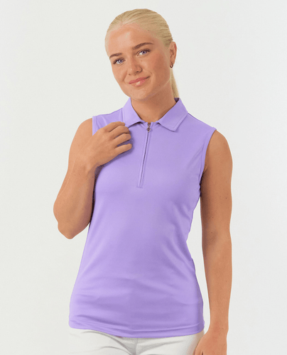 PURE GOLF Thrive Sleeveless Polo 011 Lilac