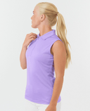 PURE GOLF Thrive Sleeveless Polo 011 Lilac