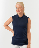 PURE GOLF Thrive Sleeveless Polo 011 Navy