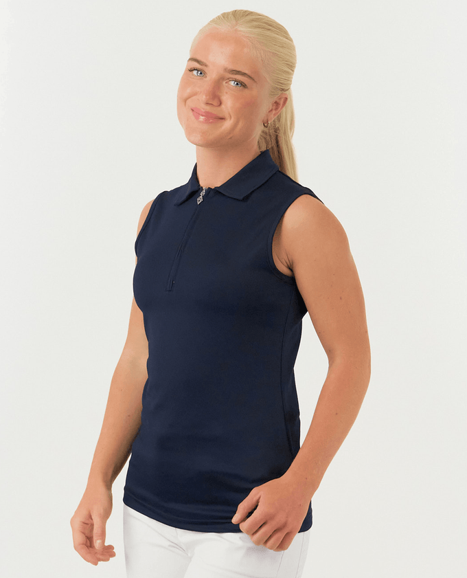 PURE GOLF Thrive Sleeveless Polo 011 Navy