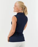 PURE GOLF Thrive Sleeveless Polo 011 Navy
