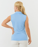 PURE GOLF Thrive Sleeveless Polo 011 Pale Blue