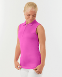 PURE GOLF Thrive Sleeveless Polo 011 Azalea