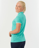 PURE GOLF Bloom2 Cap Sleeve Polo 030 Ocean Blue