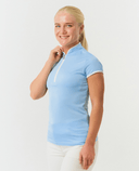 PURE GOLF Bloom2 Cap Sleeve Polo 030 Pale Blue