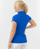 PURE GOLF Bloom2 Cap Sleeve Polo 030 Royal Blue