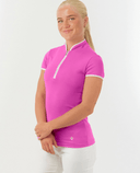 PURE GOLF Bloom2 Cap Sleeve Polo 030 Azalea Pink