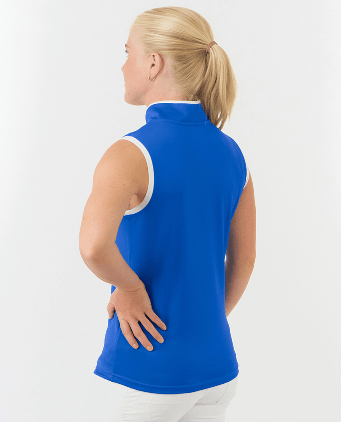 PURE GOLF Bloom2 Sleeveless Polo 031 Royal Blue