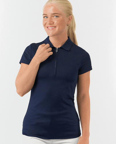 PURE GOLF Thrive Cap Sleeve Polo 051 Navy